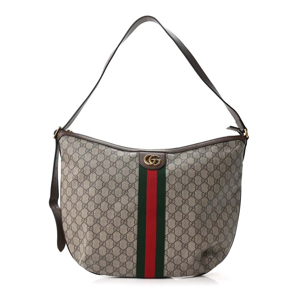 Gucci Gg Supreme Web Ophidia Half Moon #259127G12B